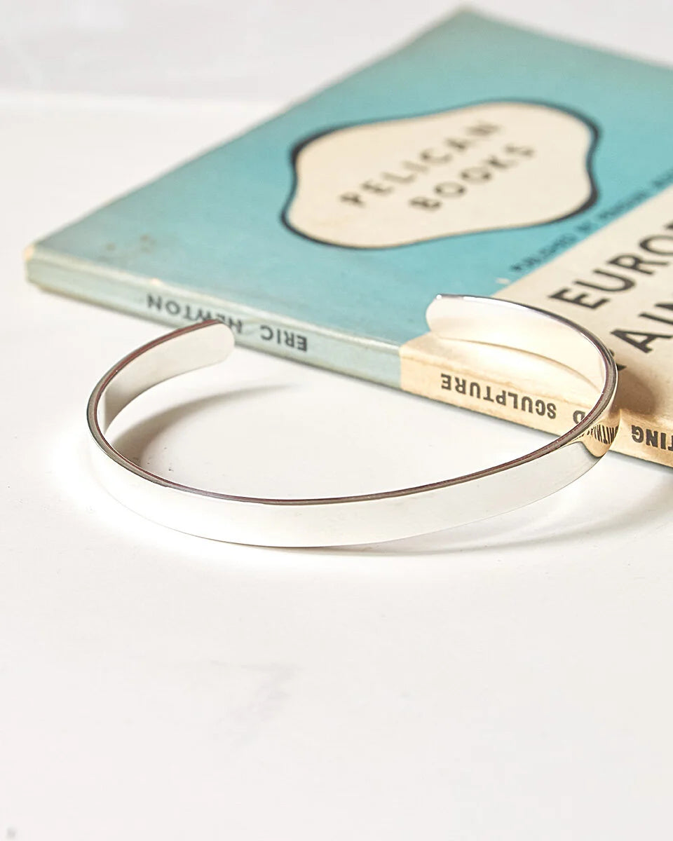 Foundation Plane Bangle Silver